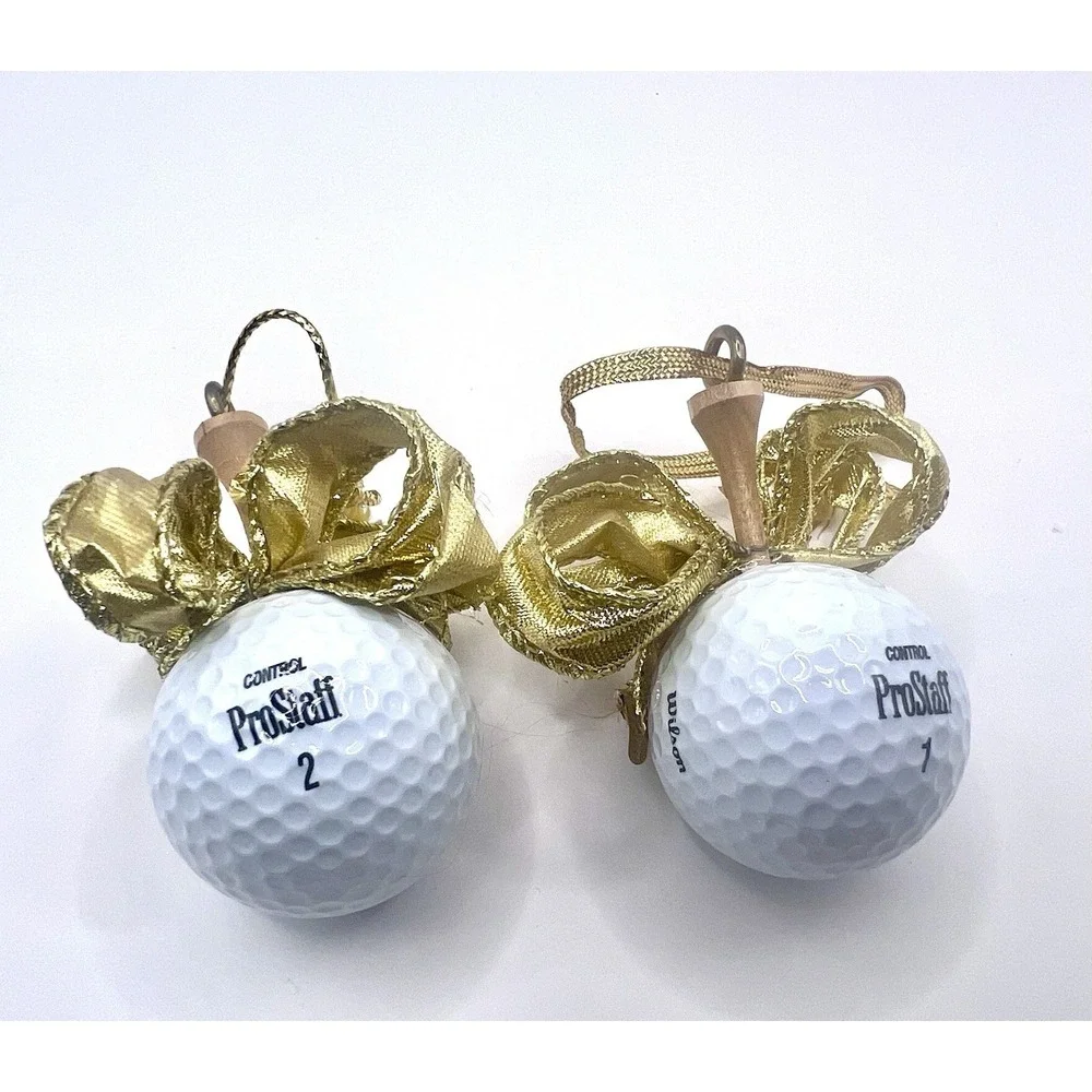 Golf Themed Christmas‎ Ornaments Lot Of 9 Some Hallmark Decorate Or Gift